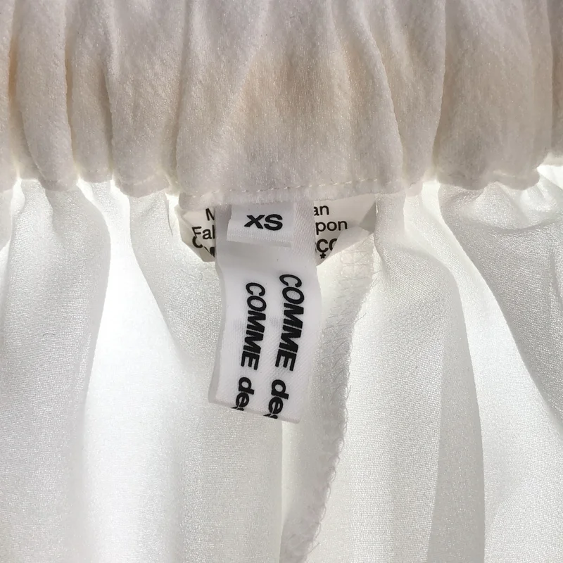 COMME des GARCONS COMME des GARCONS / コムコム | 2021SS | ポリエステル シアーレイヤード ドローストリング スカート | XS | レディース