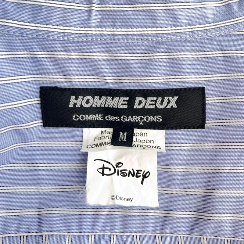COMME des GARCONS HOMME DEUX / コムデギャルソンオムドゥ | 2020AW | × DISNEY / コットン ストライプ ミッキーマウス プリントシャツ | M | メンズ