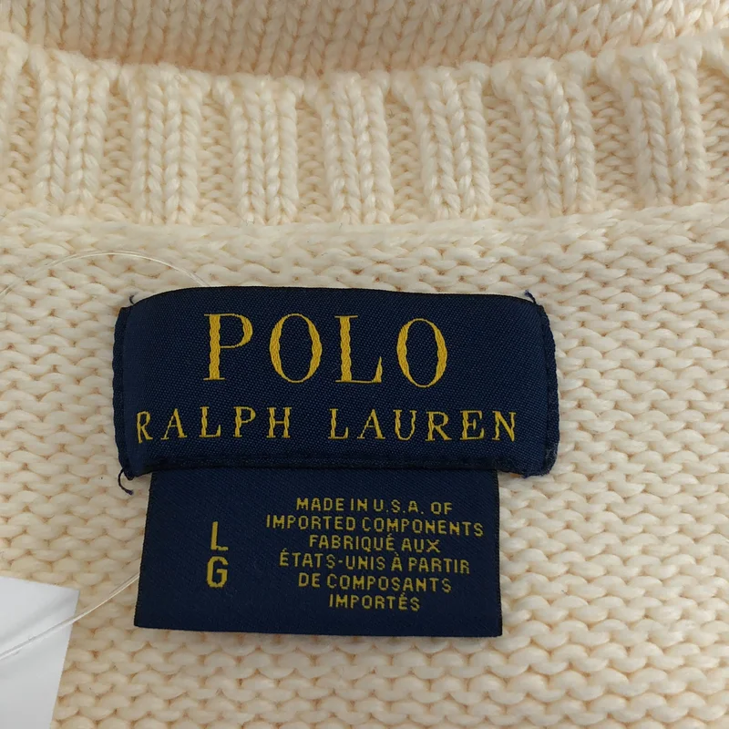 POLO RALPH LAUREN / ポロラルフローレン | アイコニック フラッグ プルオーバー ニット | L | メンズ