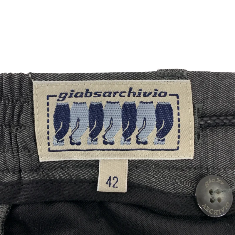 giab's ARCHIVIO / ジャブスアルキヴィオ | RING/M2 / ドローストリング タック パンツ | 42 | メンズ