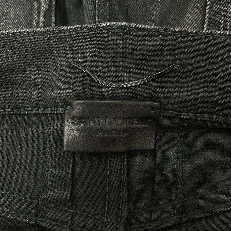 SAINT LAURENT PARIS / サンローランパリ | 2016AW | ニークラッシュ スキニーデニムパンツ | 28 | メンズ