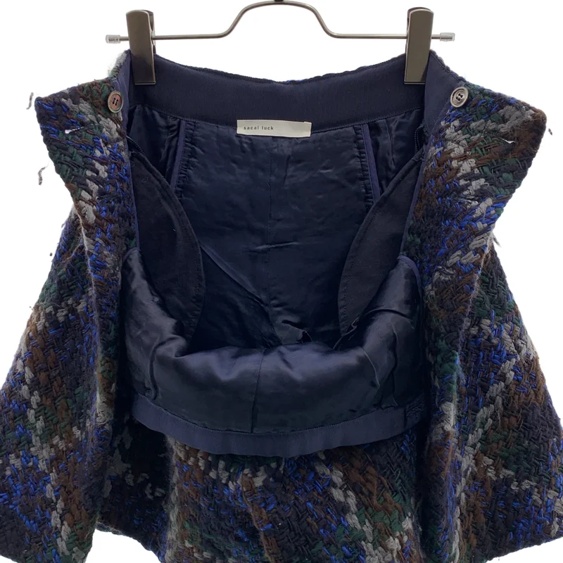 sacai luck / サカイラック | ツイード ニット ショートパンツ | 2 | レディース