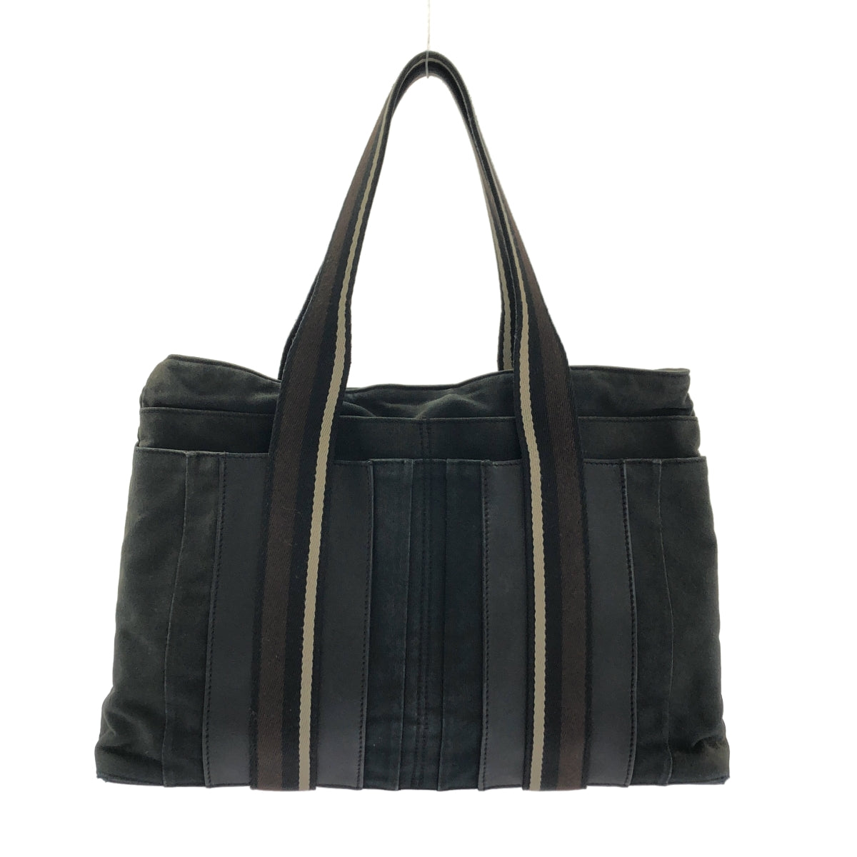 HERMES / エルメス | トロカ ホリゾンタルMM トートバッグ | ブラック/ブラウン | メンズ HERMES / エルメス | トロカ ホリゾンタルMM トートバッグ | ブラック