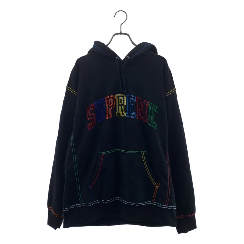 SUPREME / シュプリーム | Big Stitch Hooded コットン フーデッド パーカ | LARGE | メンズ