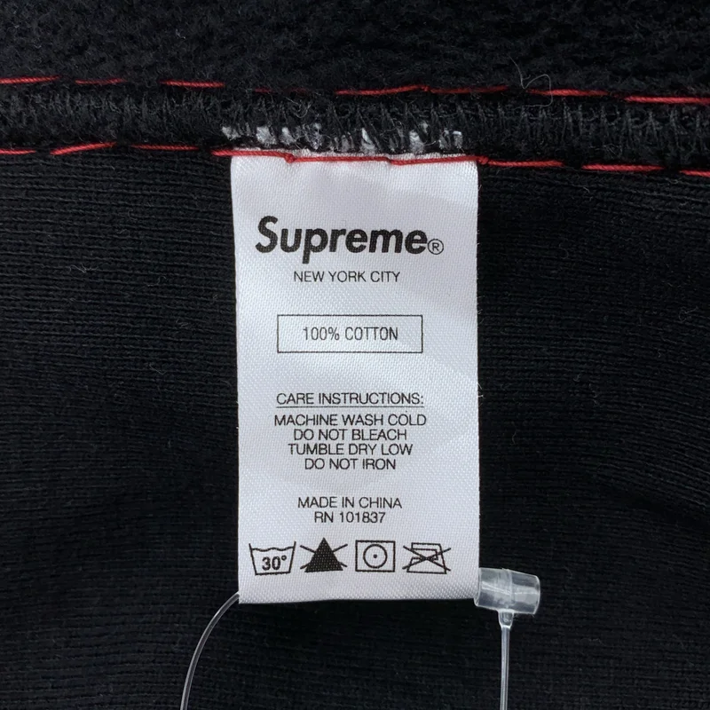 SUPREME / シュプリーム | Big Stitch Hooded コットン フーデッド パーカ | LARGE | メンズ