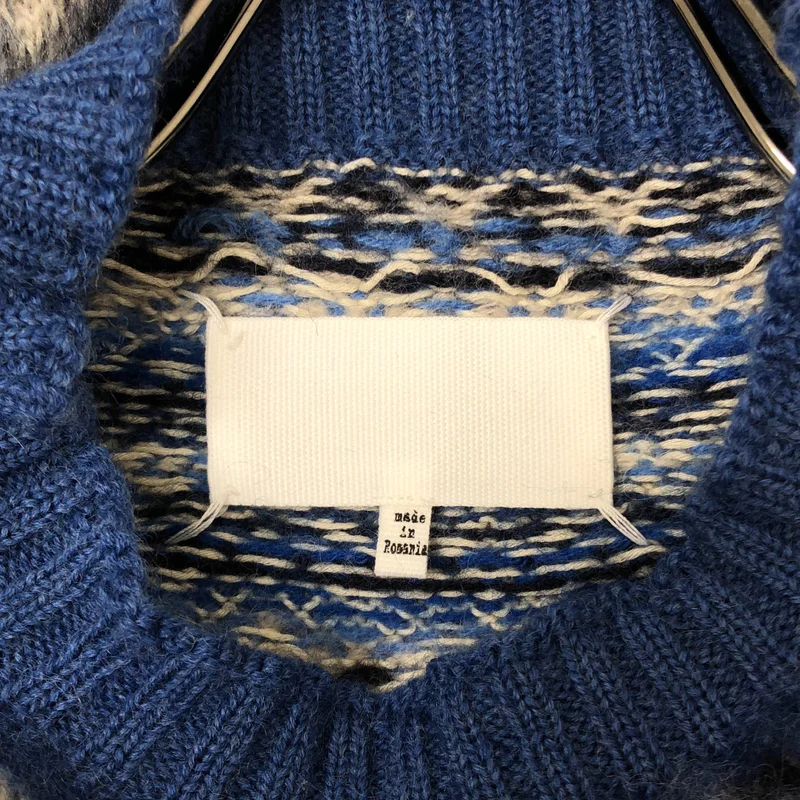 Maison Margiela / メゾンマルジェラ | 2022AW | ウール ダメージ加工 ジャガード ニット | L | レディース