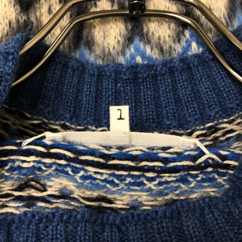 Maison Margiela / メゾンマルジェラ | 2022AW | ウール ダメージ加工 ジャガード ニット | L | レディース