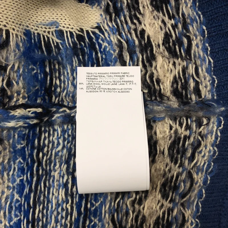 Maison Margiela / メゾンマルジェラ | 2022AW | ウール ダメージ加工 ジャガード ニット | L | レディース