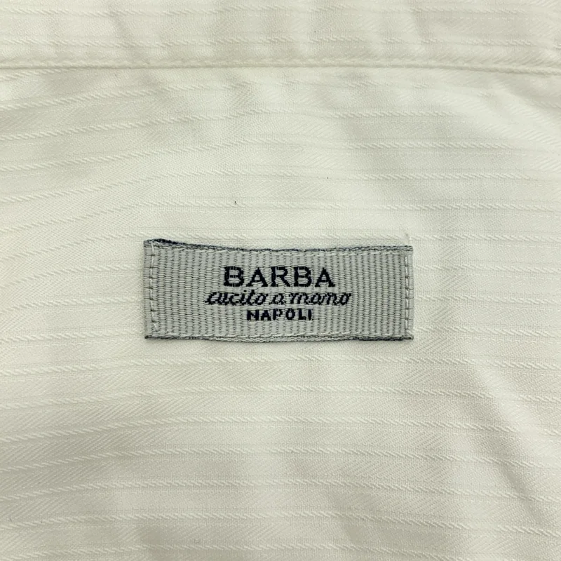 BARBA / バルバ | コットン ストライプ レギュラーカラー シャツ ブラウス | 38 | レディース