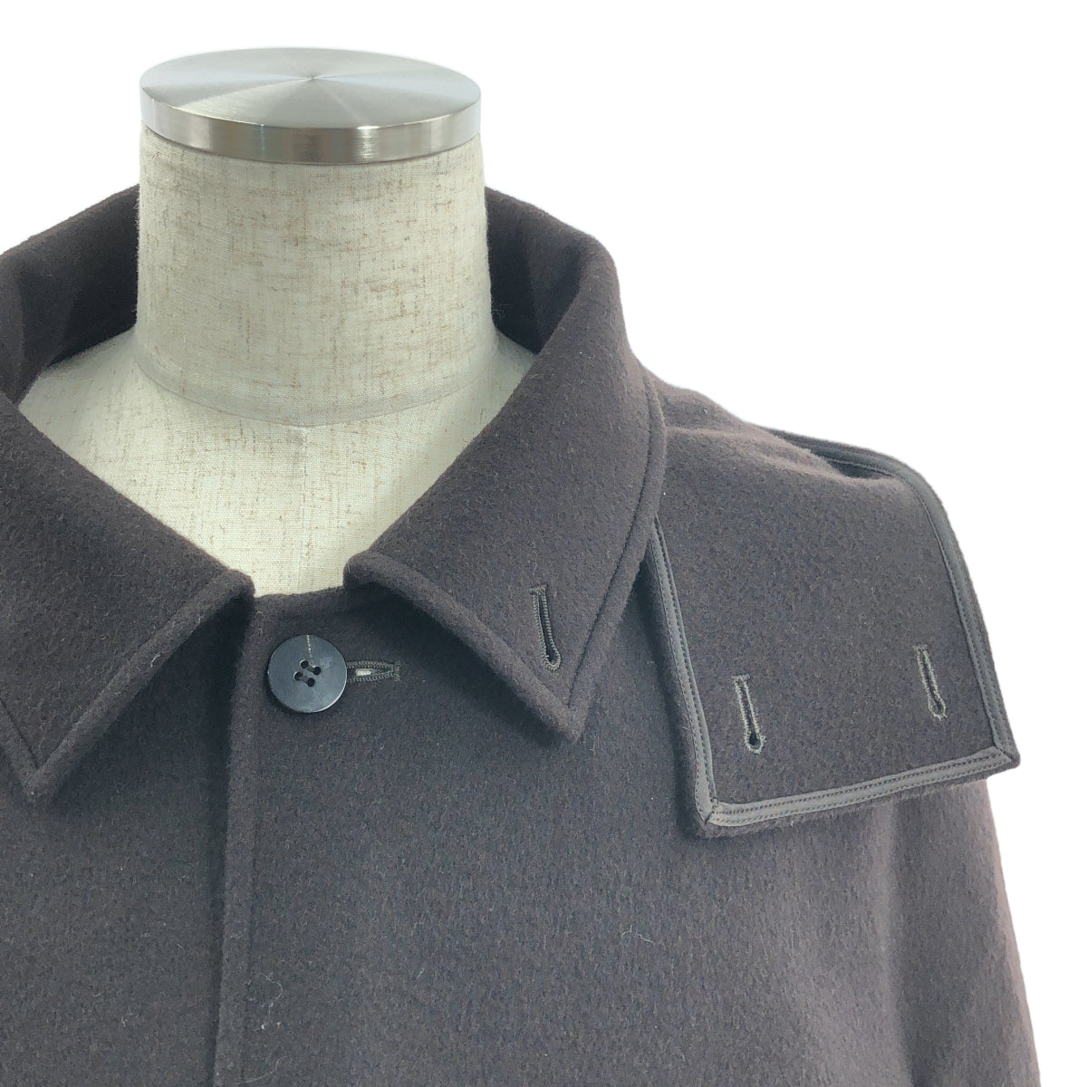 OVERCOAT / オーバーコート | Beaver Wool Short Coat With Removable