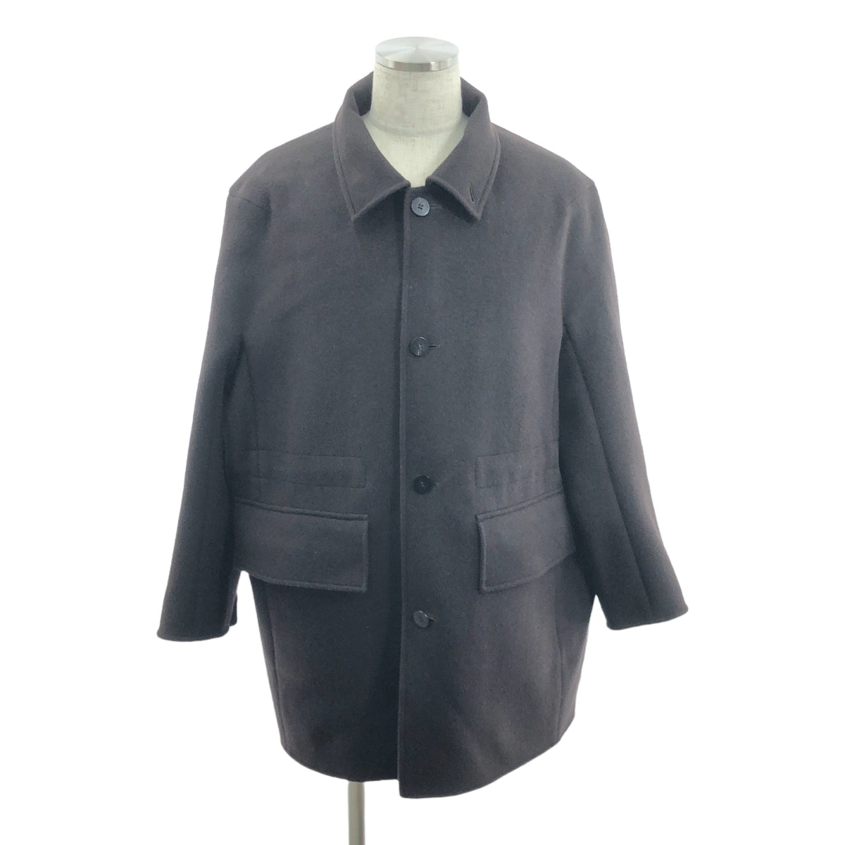 OVERCOAT / オーバーコート | Beaver Wool Short Coat With Removable