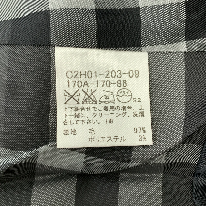 BURBERRY LONDON / バーバリーロンドン | ストライプ ロゴボタン シングル テーラードジャケット / 総裏地 | 170 | メンズ