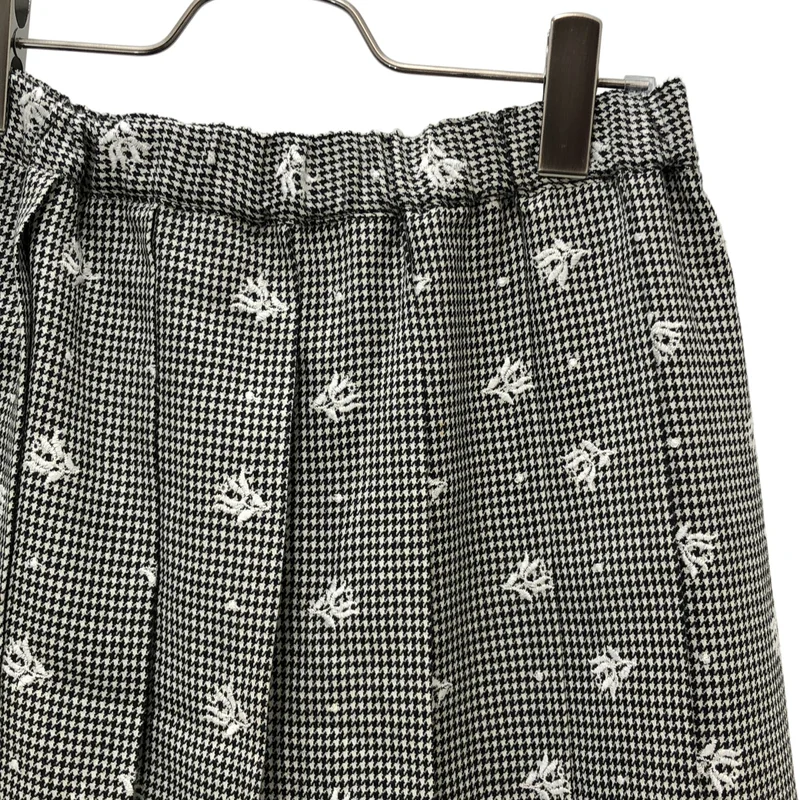 robe de chambre COMME des GARCONS / ローブドシャンブルコムデギャルソン | 2001AW | ウール 千鳥格子 刺しゅう プリーツスカート |