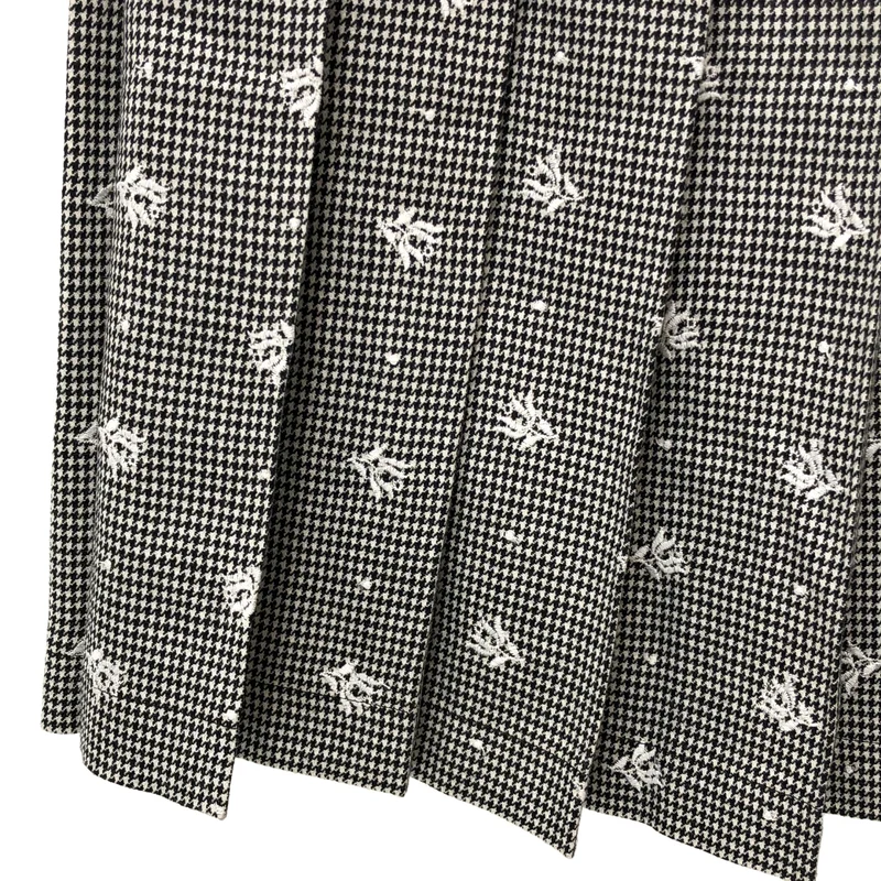 robe de chambre COMME des GARCONS / ローブドシャンブルコムデギャルソン | 2001AW | ウール 千鳥格子 刺しゅう プリーツスカート |