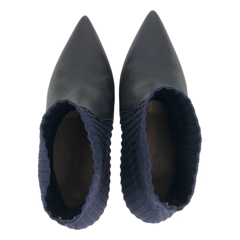 Gianvito Rossi / ジャンヴィトロッシ | ポインテッドトゥ ショートブーツ | 37 | レディース