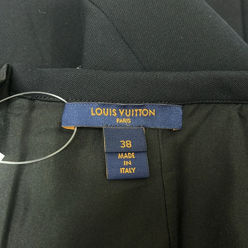 Louis Vuitton / ルイヴィトン | 2022SS | シルク ウール スパンコール モノグラムストラップ スカート | 38 | レディース