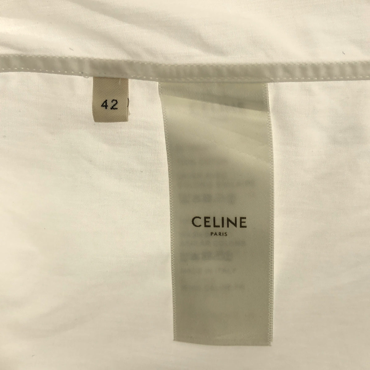 CELINE / セリーヌ | クラシックコットンポプリンシャツ | 42 | ホワイト | レディース CELINE / セリーヌ | クラシックコットンポプリンシャツ | 42