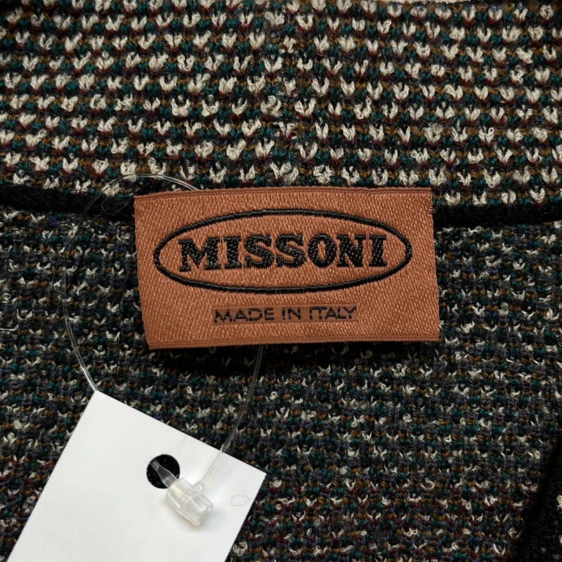 MISSONI / ミッソーニ | ウール 総柄 Vネック ニットカーディガン |