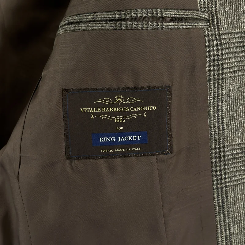 RING JACKET / リングヂャケット | CANONICO  ウール チェック 3B テーラードジャケット | 44 | メンズ