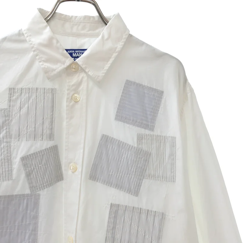 JUNYA WATANABE MAN / ジュンヤワタナベマン | 2024SS | コットン パッチワークシャツ | M | メンズ