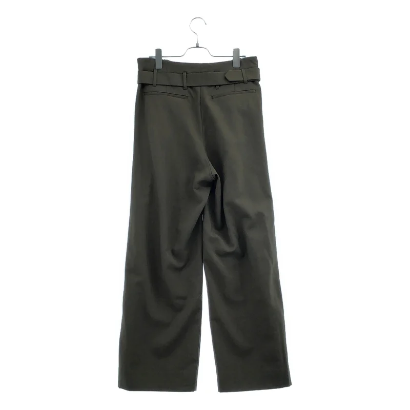 DRIES VAN NOTEN / ドリスヴァンノッテン | タック ベルテッド ワイドパンツ | 34 | レディース