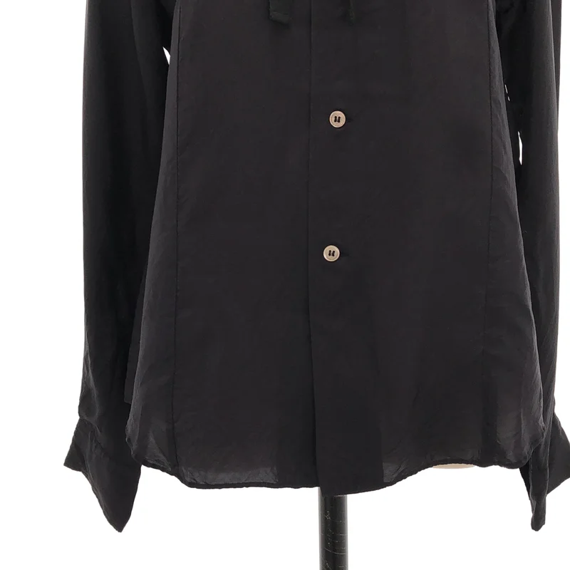 robe de chambre COMME des GARCONS / ローブドシャンブルコムデギャルソン | 2002SS | キュプラ 丸襟 カットアウト シャツ | S | レディース