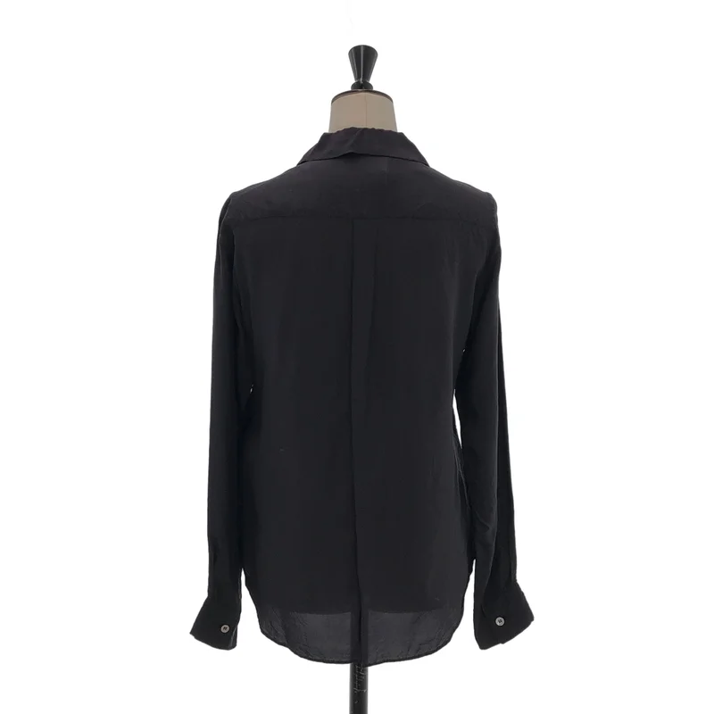 robe de chambre COMME des GARCONS / ローブドシャンブルコムデギャルソン | 2002SS | キュプラ 丸襟 カットアウト シャツ | S | レディース