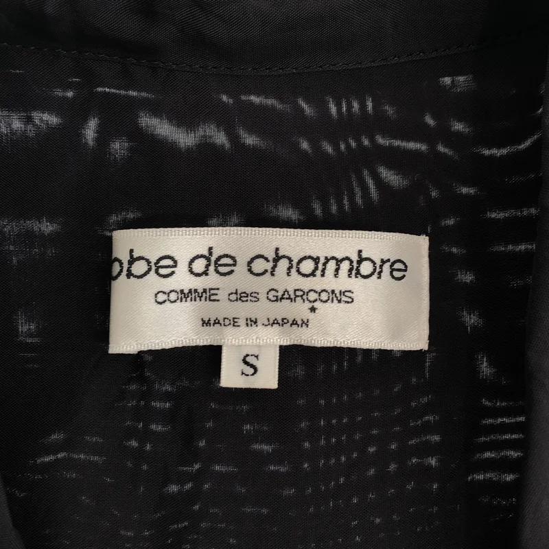robe de chambre COMME des GARCONS / ローブドシャンブルコムデギャルソン | 2002SS | キュプラ 丸襟 カットアウト シャツ | S | レディース
