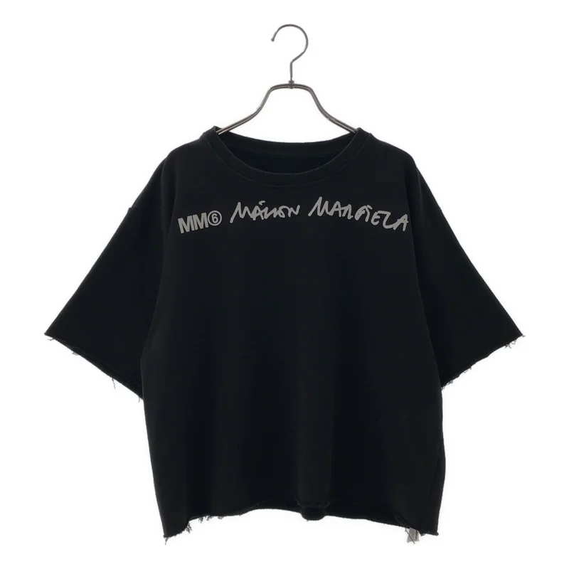 MM6 Maison Margiela / エムエムシックスメゾンマルジェラ | 2020SS | ワイド クロップド ロゴTシャツ S32GU0133 | M | レディース
