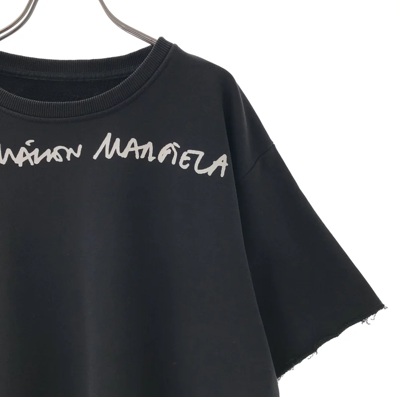 MM6 Maison Margiela / エムエムシックスメゾンマルジェラ | 2020SS | ワイド クロップド ロゴTシャツ S32GU0133 | M | レディース