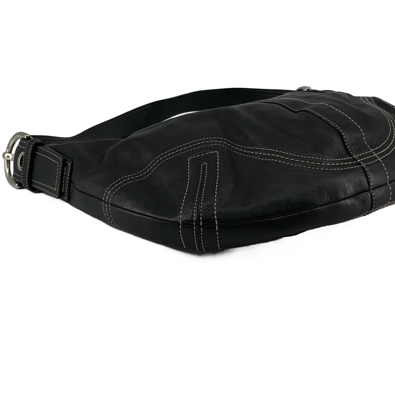 COACH / コーチ | SOHO HOBO / ソーホー ホーボー レザー ステッチ ショルダーバッグ |