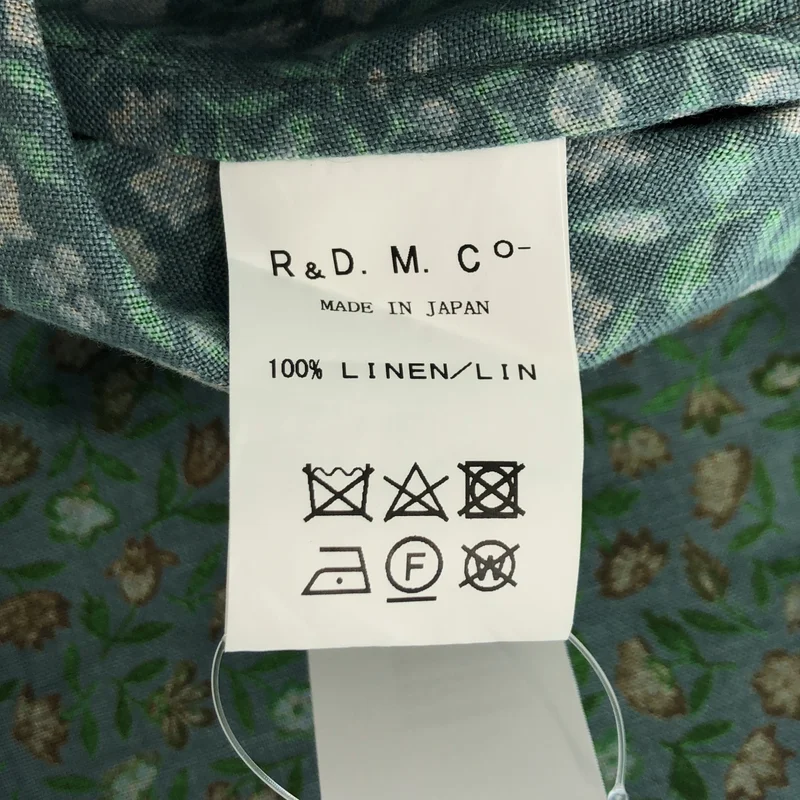 R&D.M.Co / オールドマンズテーラー | リネン フラワープリント ドローストリング ワイドスカート |