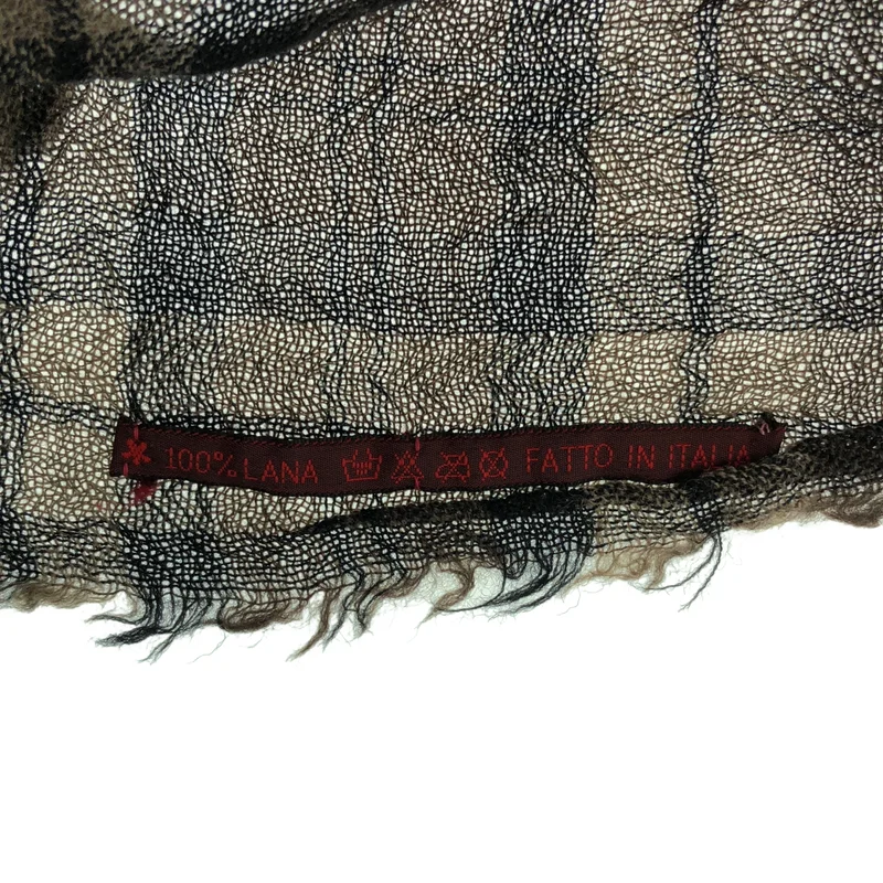 DANIELA GREGIS / Daniela Gregis | Wool Check Large Fringed Stole