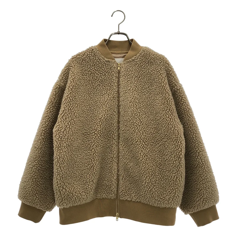 ADAWAS / アダワス | FAKE MOUTON BOMBER ジャケット | F | レディース
