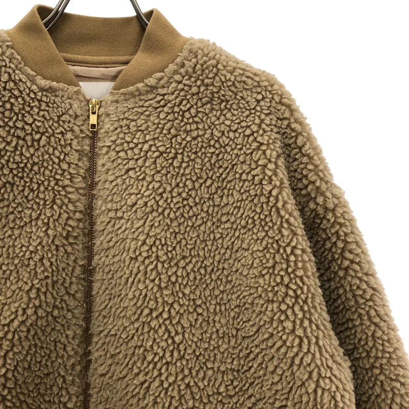 ADAWAS / アダワス | FAKE MOUTON BOMBER ジャケット | F | レディース