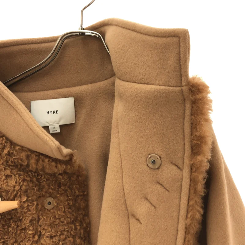 HYKE / ハイク | 2025AW | DOUBLE FACE FAUX SHEARLING DUFFEL JACKET ジャケット | 2 | レディース