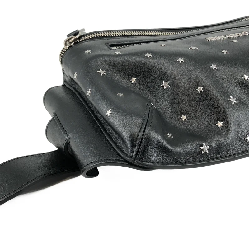 JIMMY CHOO / ジミーチュウ | レザー スター スタッズ ボディバッグ |
