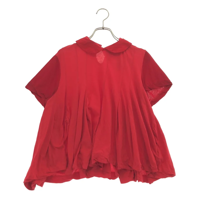 tricot COMME des GARCONS / トリココムデギャルソン | 2014SS | コットン ラウンドカラー 再構築 カットソー | S | レディース