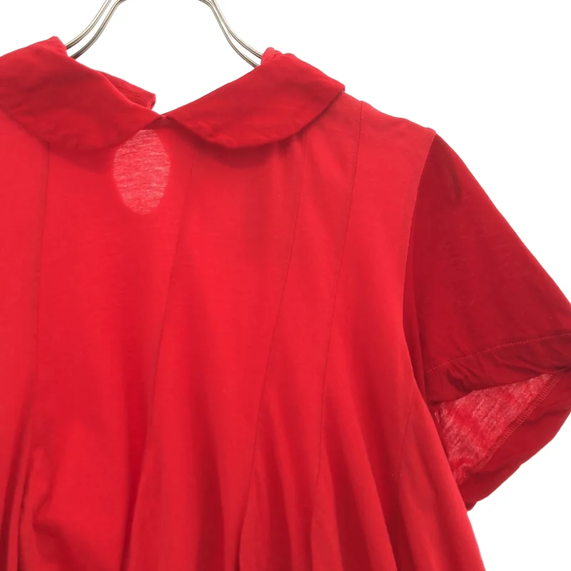 tricot COMME des GARCONS / トリココムデギャルソン | 2014SS | コットン ラウンドカラー 再構築 カットソー | S | レディース