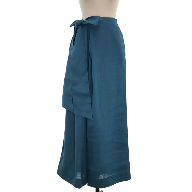 HYKE / ハイク | 2024SS | LINEN WIDE LEG PANTS / リネン ワイド イージーパンツ | 2 | レディース