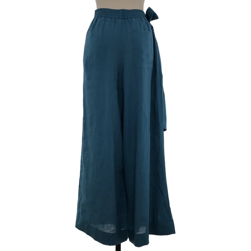 HYKE / ハイク | 2024SS | LINEN WIDE LEG PANTS / リネン ワイド イージーパンツ | 2 | レディース