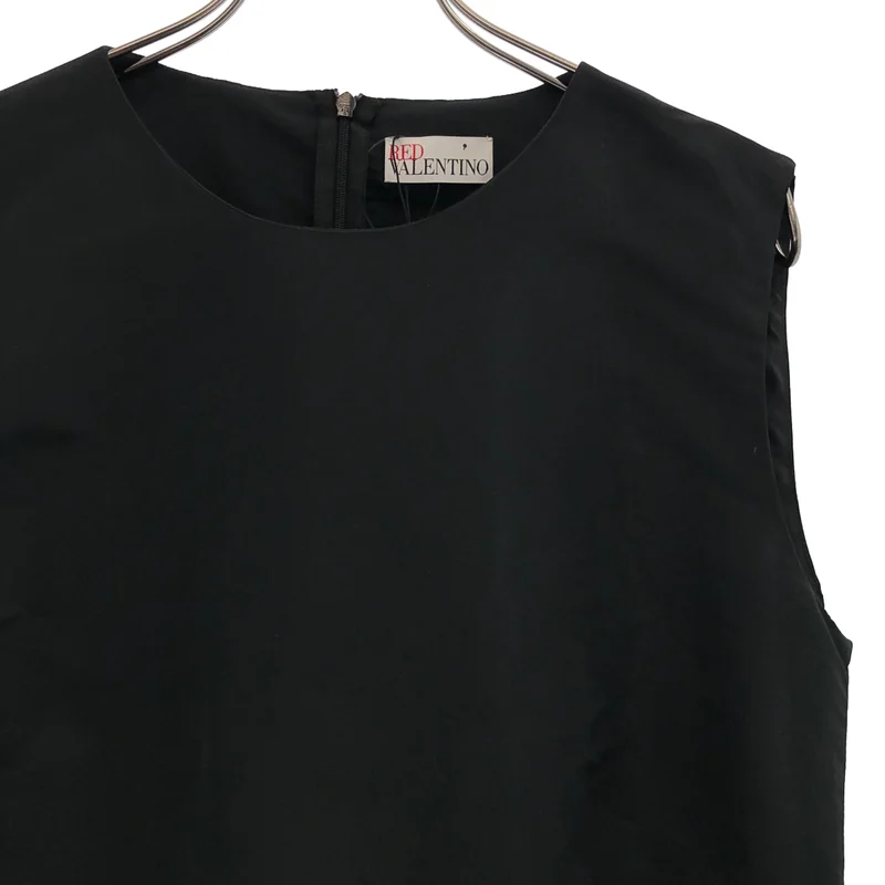 RED VALENTINO / レッドヴァレンティノ | プリーツ ノースリーブ ワンピース | 48 | レディース