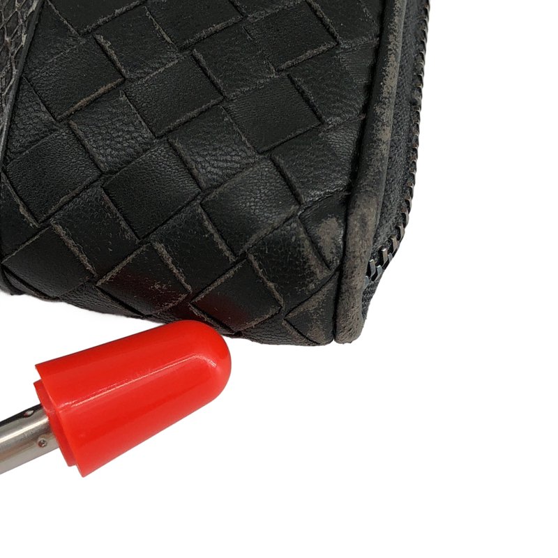 BOTTEGA VENETA / ボッテガヴェネタ | イントレチャートレザー パイソン切り替え ラウンドジップ ロングウォレット |