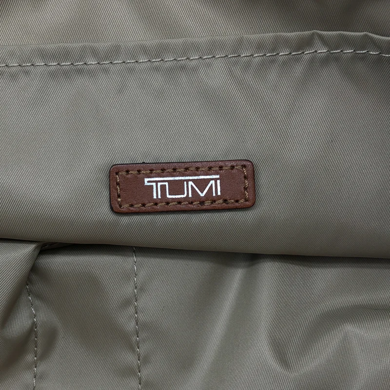 TUMI / トゥミ | レザーハンドル ボーダー トートバッグ |