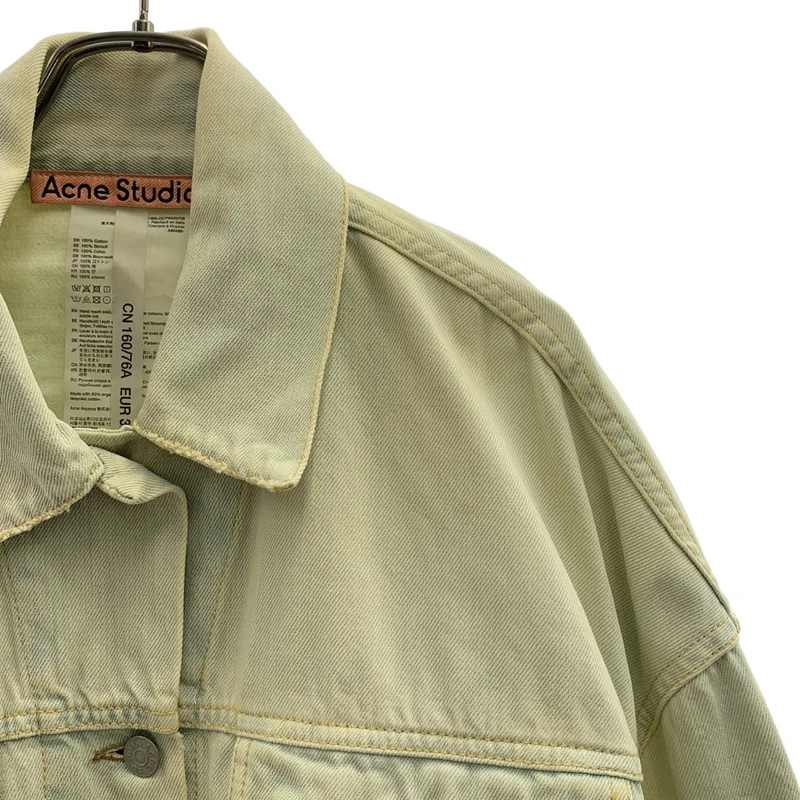 Acne Studios / アクネストゥディオズ | コットン オーバーサイズ クロップド フィット デニムジャケット | EUR32 | レディース