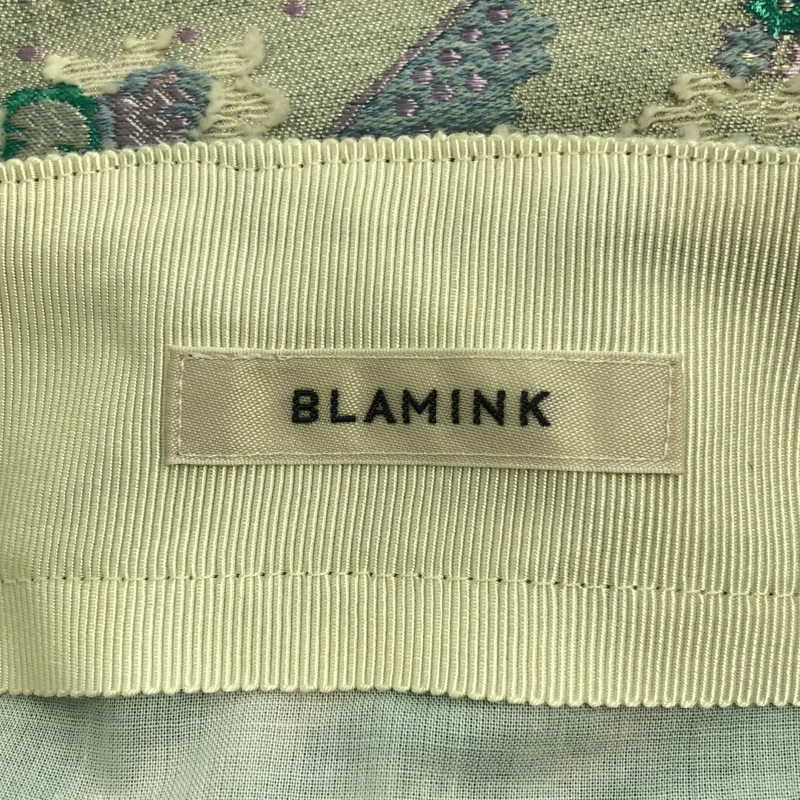 BLAMINK / ブラミンク | ロゴ 刺しゅう ジャガード トートバッグ |