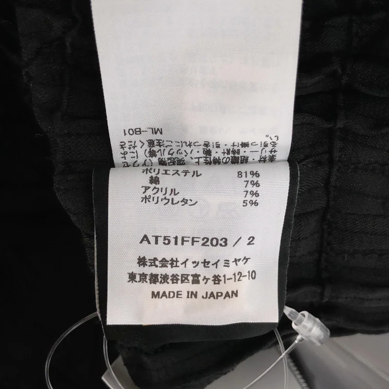 A-POC ABLE ISSEY MIYAKE / エイポックエイブルイッセイミヤケ | 2025SS | TYPE-O 019 Steam Stretch プリーツ イージーパンツ | 2 | メンズ