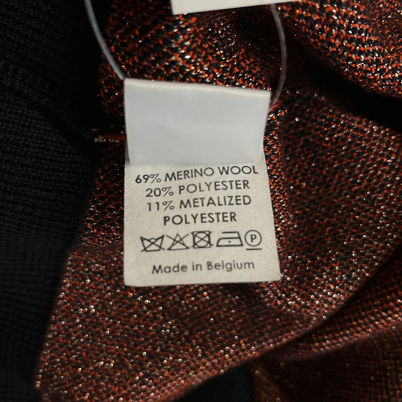 DRIES VAN NOTEN / ドリスヴァンノッテン | 2023AW | ウール ラメ ジオメトリック ドライバーズニット | M | メンズ