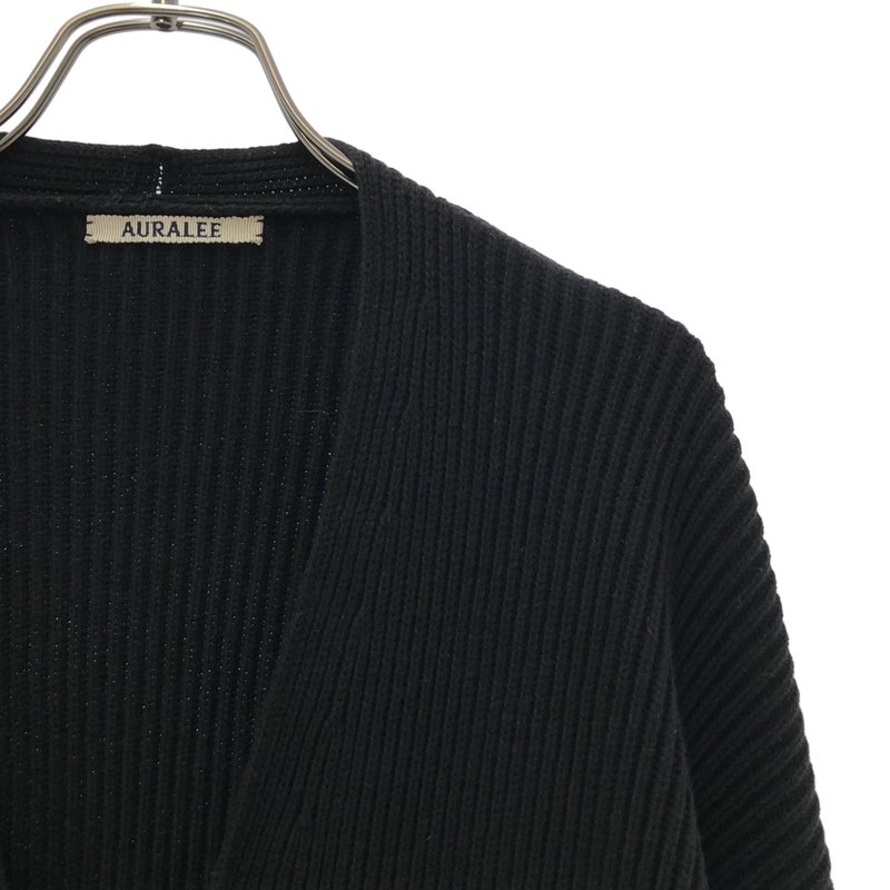 AURALEE / オーラリー | SUPER FINE WOOL RIB KNIT BIG CARDIGAN カーディガン | 4 | メンズ