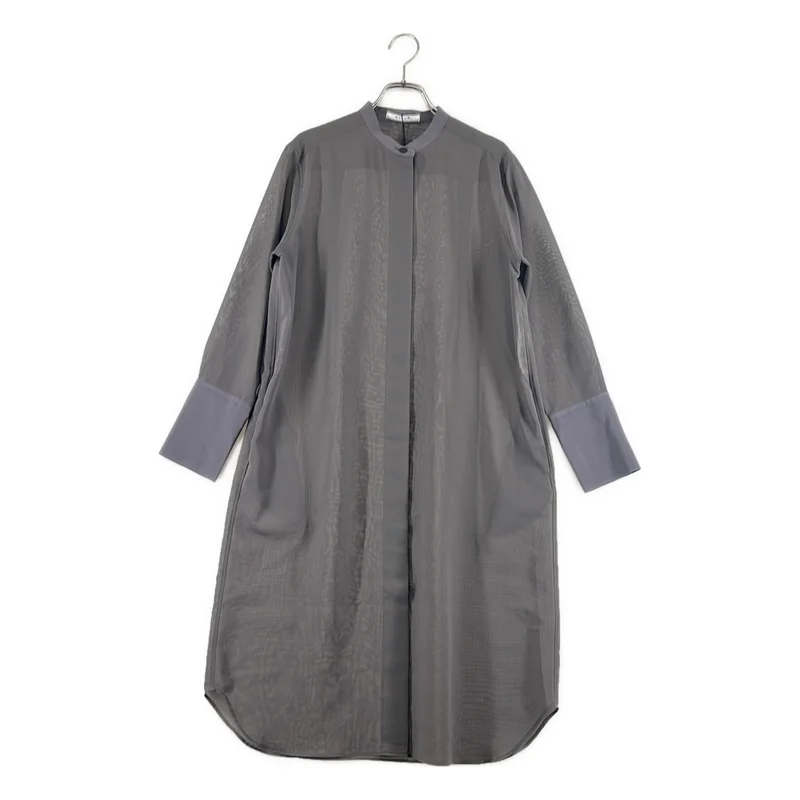 BEIGE， / ベイジ | オーバーシルエット バンドカラー シャツ ワンピース | 4 | レディース